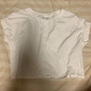 White H&M crop top